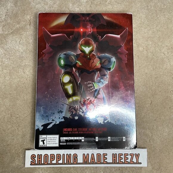 Metroid Dread Special Edition Nintendo Switch Limited Steelbook Art Cards Book - Picture 2 of 9